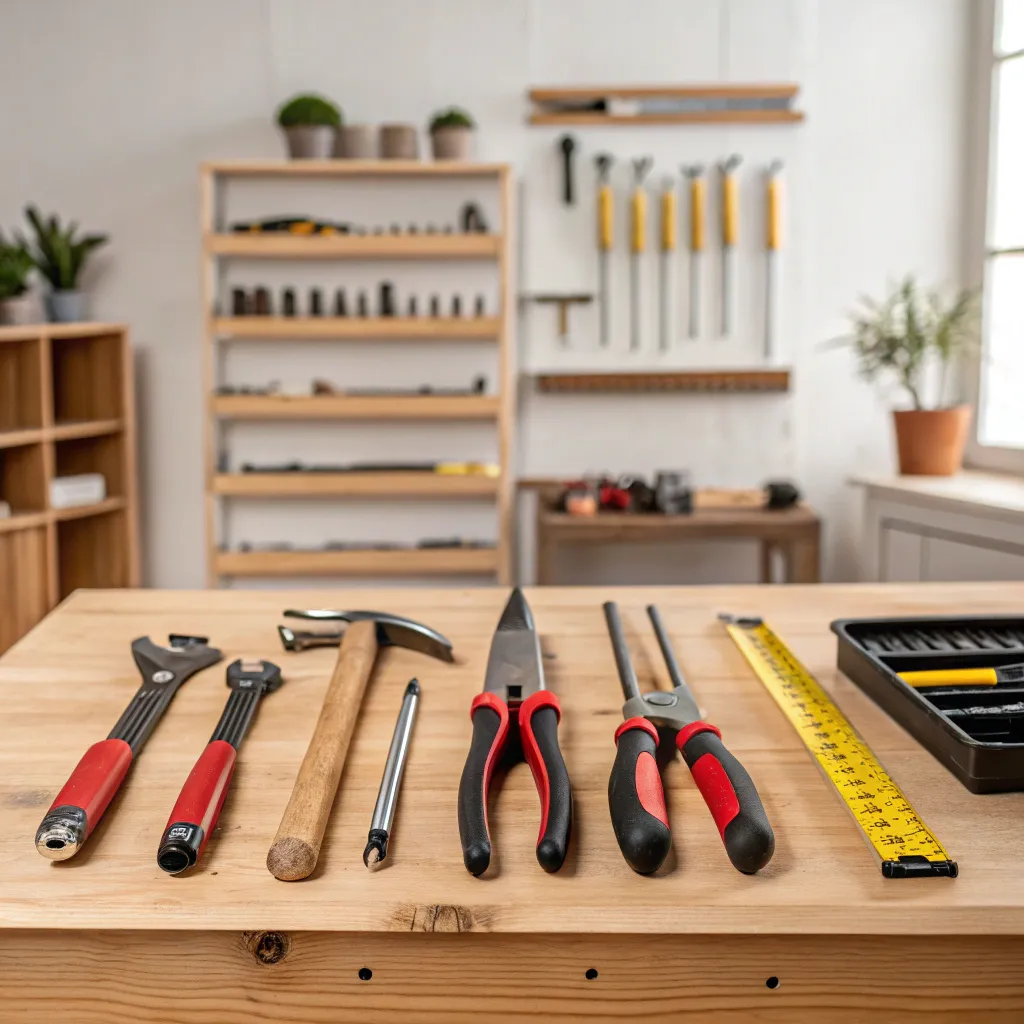 Craftsman tools laid out neatly